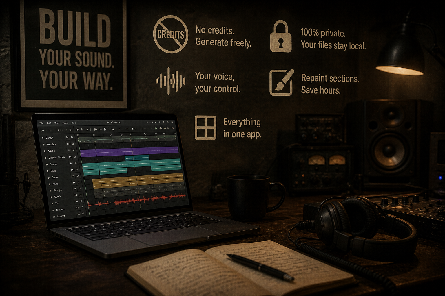 Demodokos Foundry — all-in-one local AI audio production suite.